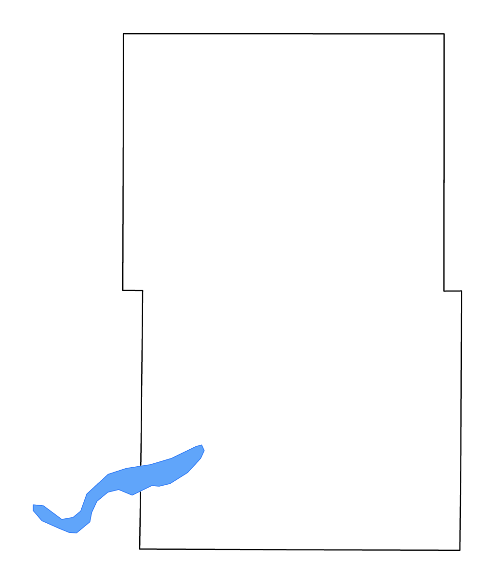 Mapa de contorno de Kidder, North Dakota con lagos.