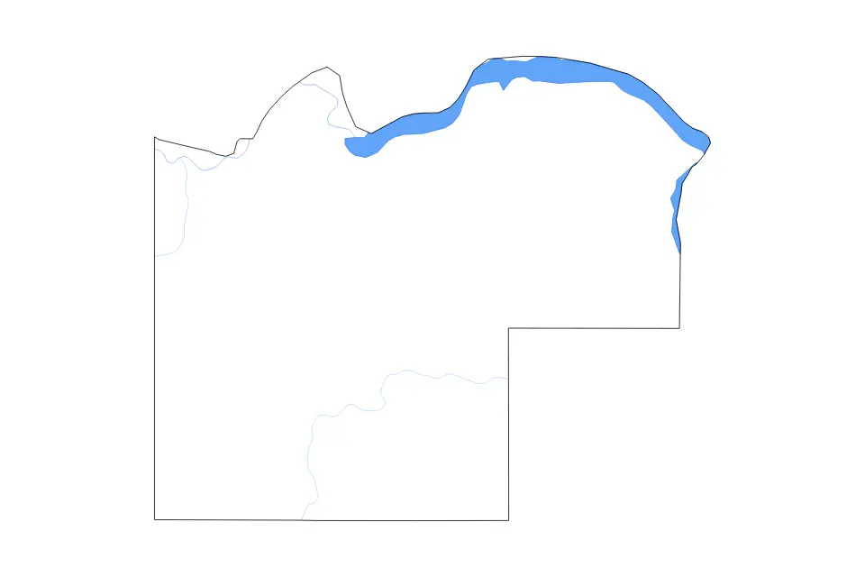 Carte de McKenzie, North Dakota de type contour, lacs et rivières pour Amérique du Nord, montrant contour, lacs et rivières avec des éléments hydrographiques comme Lake Sakakawea, Audubon Lake.