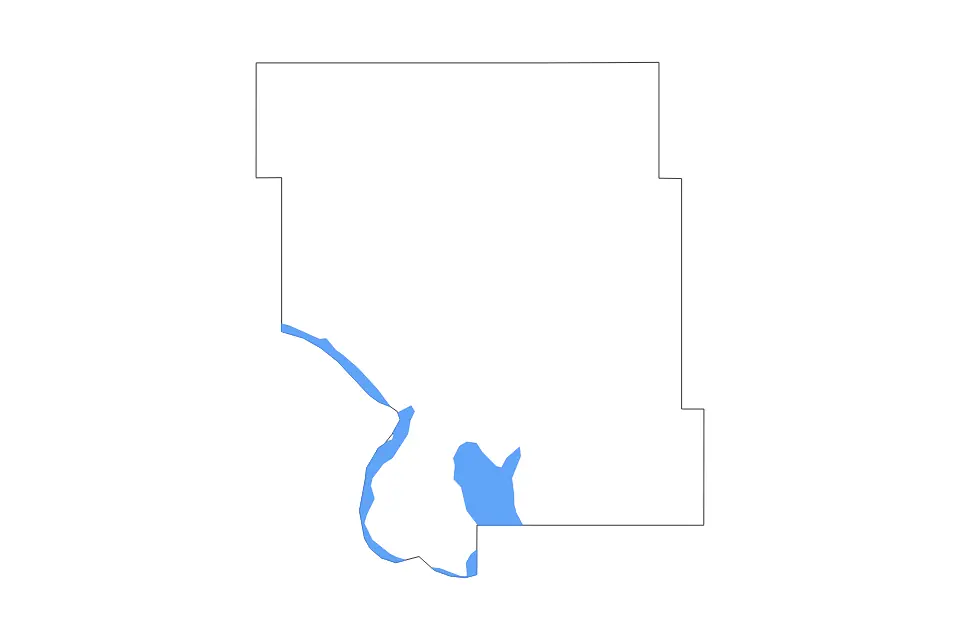Mapa de Mountrail, North Dakota de tipo contorno y lagos para América del Norte, con contorno y lagos con elementos de agua como Lake Sakakawea, Audubon Lake.
