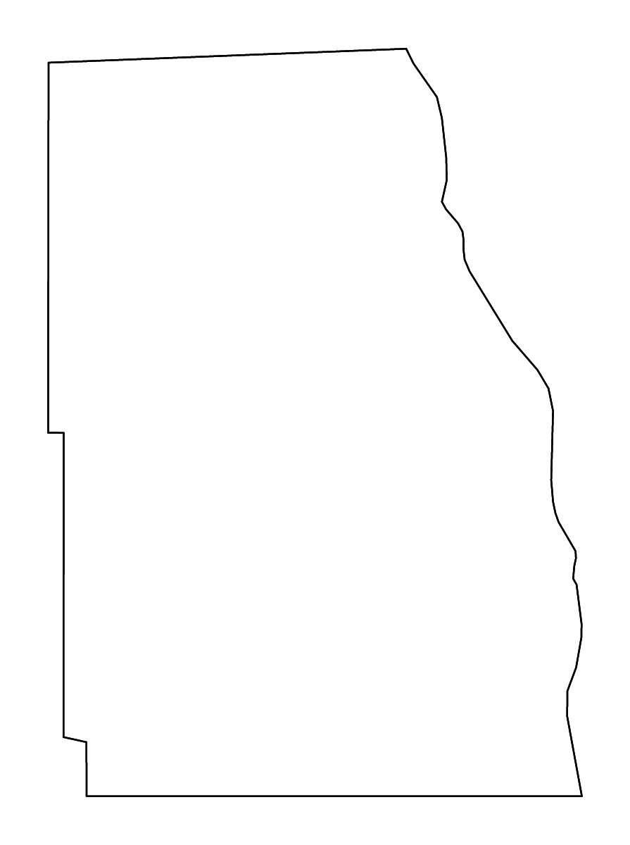 Mapa de contorno de Richland, North Dakota con ríos.