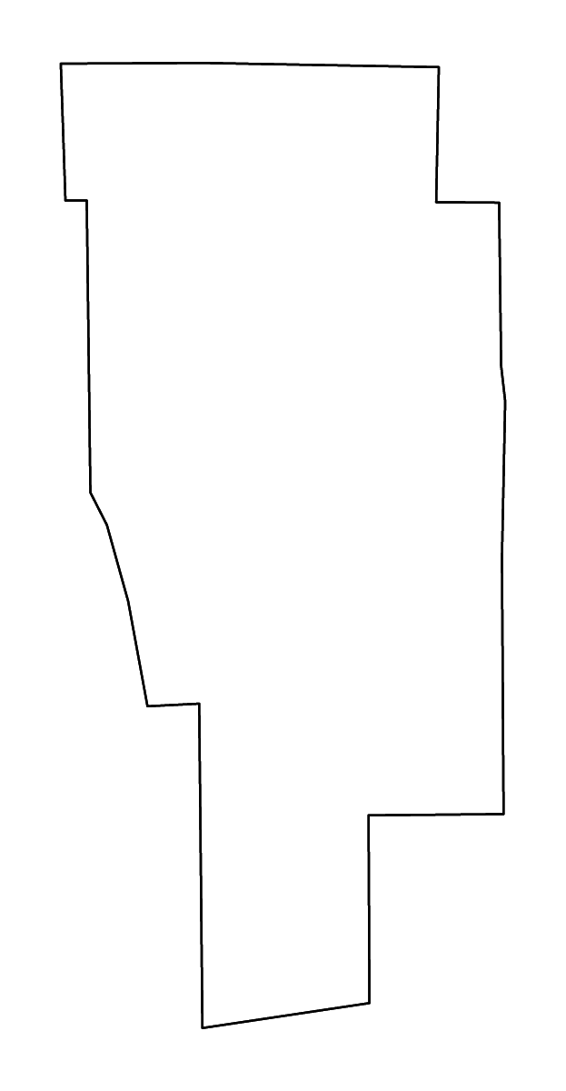 Carte de contour de Ashland, Ohio avec rivières.