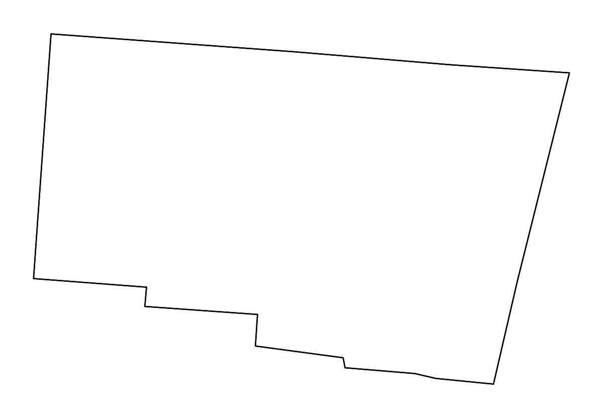 Mapa de contorno de Clark, Ohio con ríos.