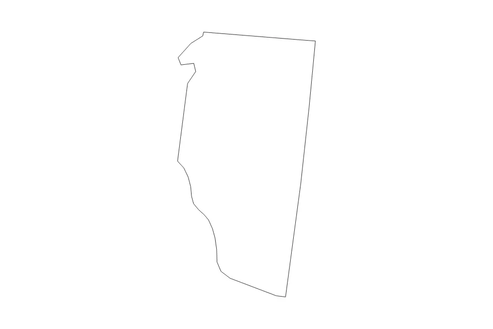 Outline map of Clermont County, Ohio with subdivision borders.