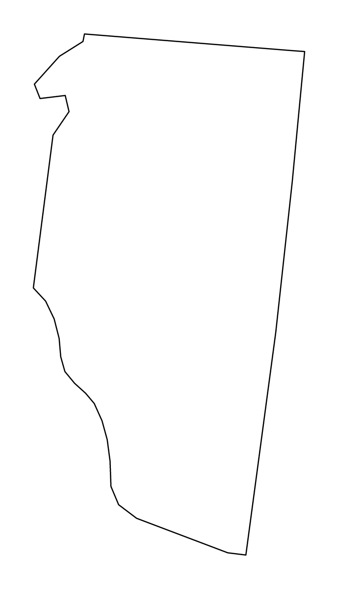 Mapa de contorno de Clermont, Ohio.