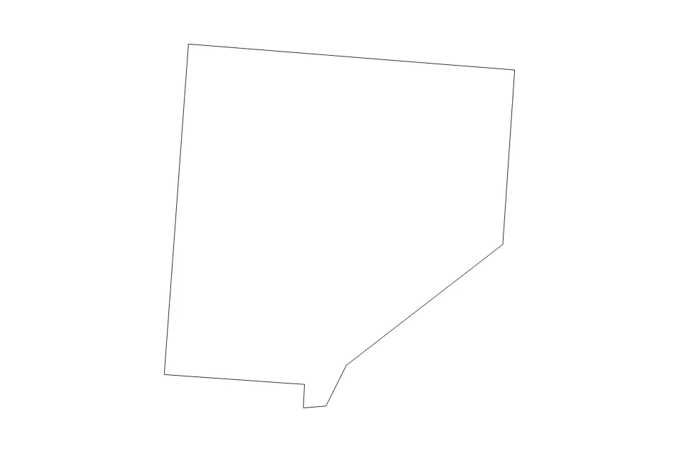 Outline map of Clinton County, Ohio with subdivision borders.
