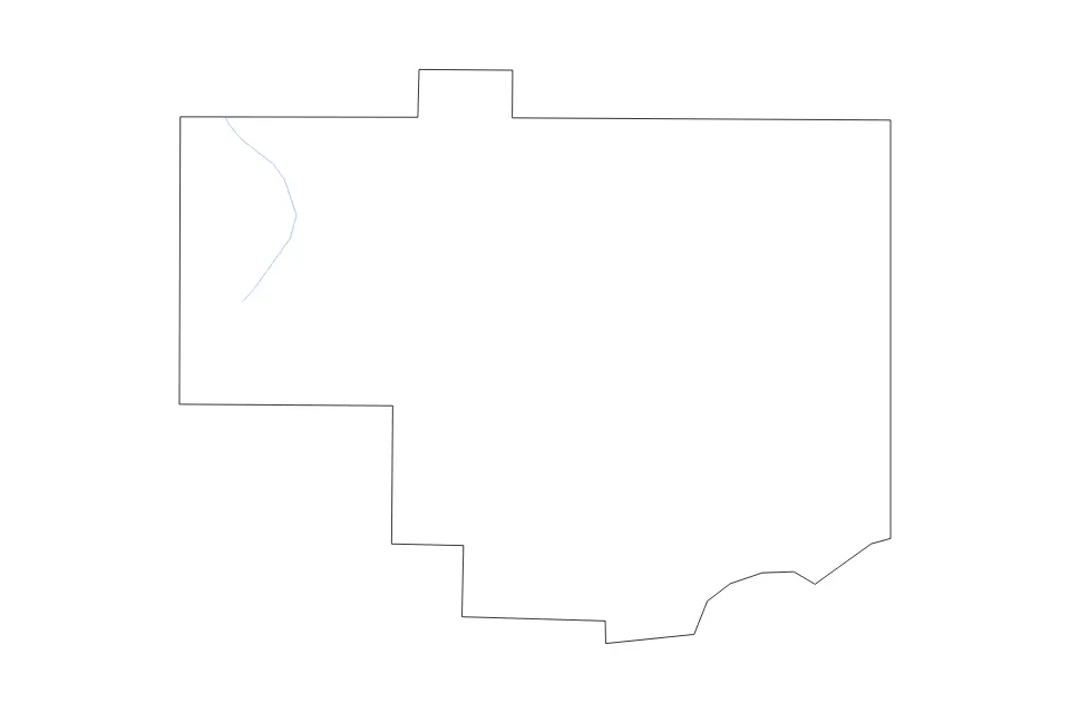 Carte de Columbiana, Ohio de type contour et rivières pour Amérique du Nord, montrant contour et rivières avec des limites nettes.