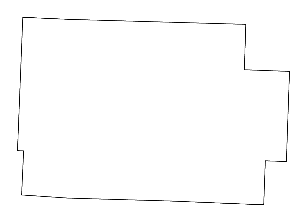 Mapa de contorno de Coshocton, Ohio con ríos.