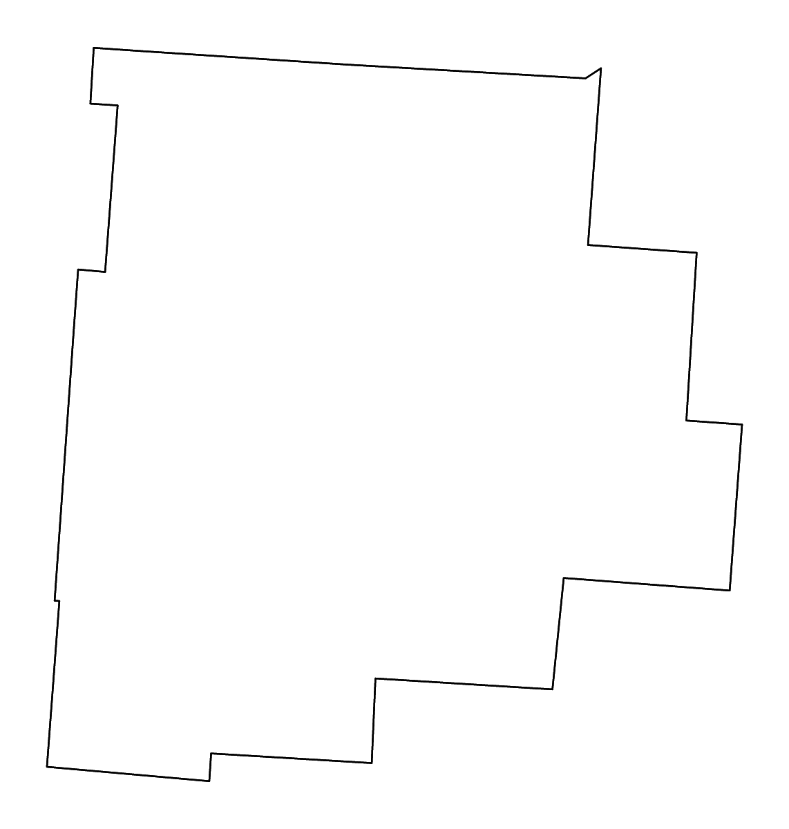 Carte de contour de Fairfield, Ohio avec rivières.