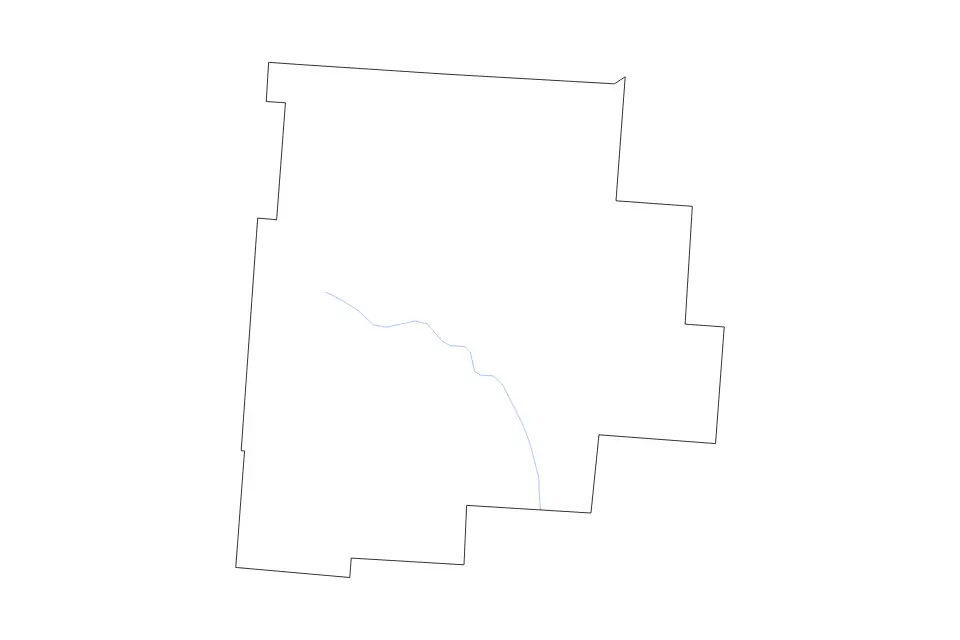 Carte de Fairfield, Ohio de type contour et rivières pour Amérique du Nord, montrant contour et rivières avec des limites nettes.