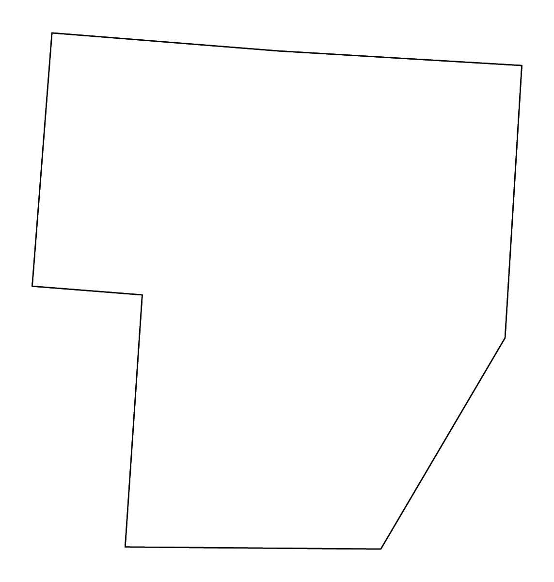 Mapa de contorno de Fayette, Ohio con ríos.