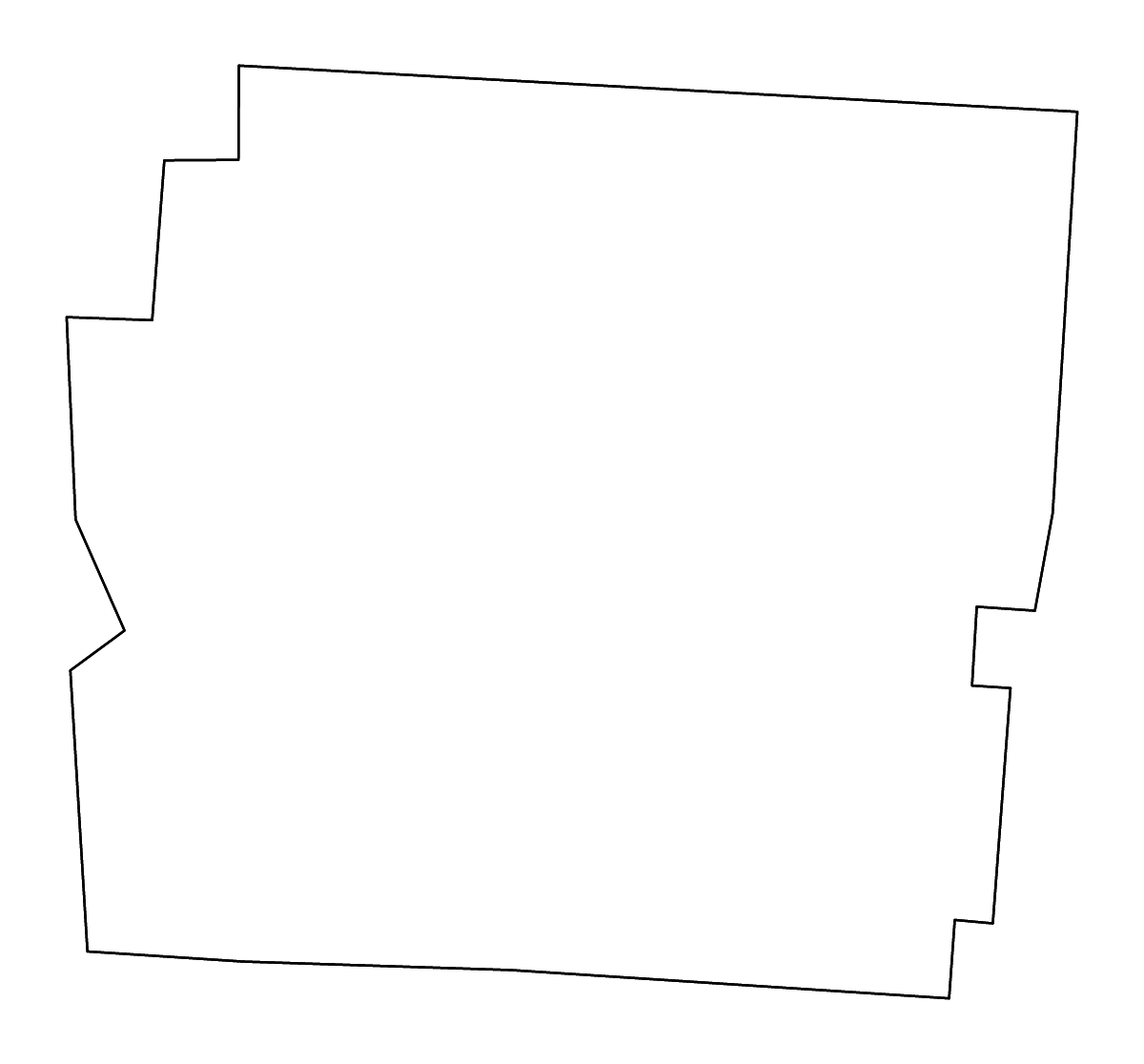 Mapa de contorno de Franklin, Ohio con ríos.