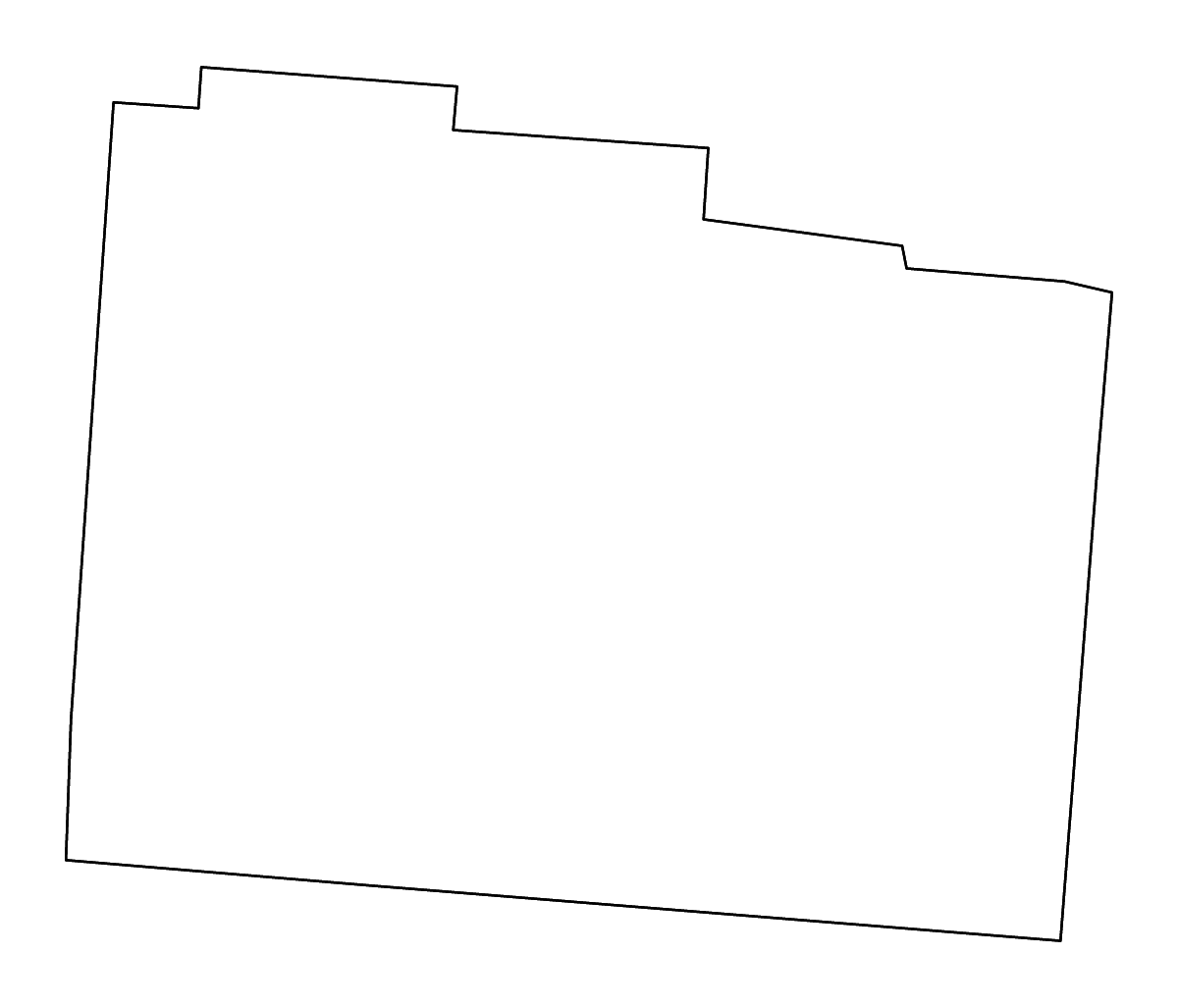 Mapa de contorno de Greene, Ohio con ríos.