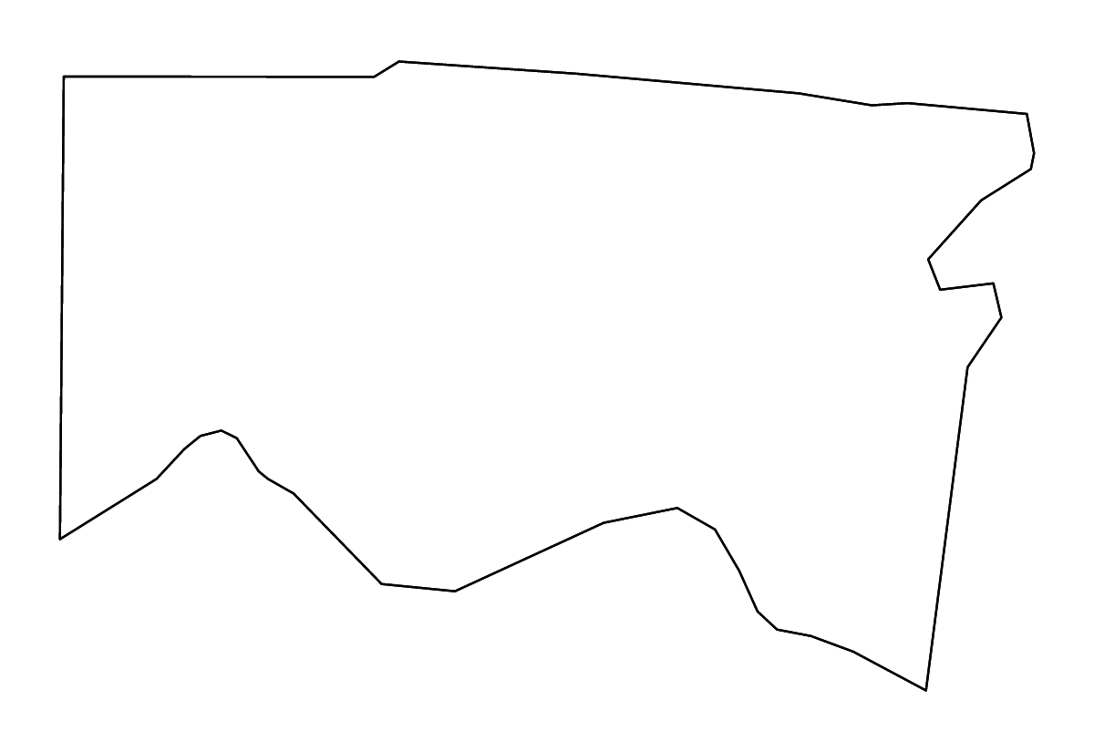 Mapa de contorno de Hamilton, Ohio con ríos.