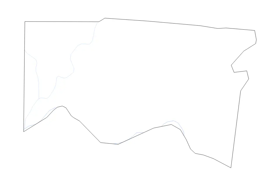 Carte de Hamilton, Ohio de type contour et rivières pour Amérique du Nord, montrant contour et rivières avec des limites nettes.