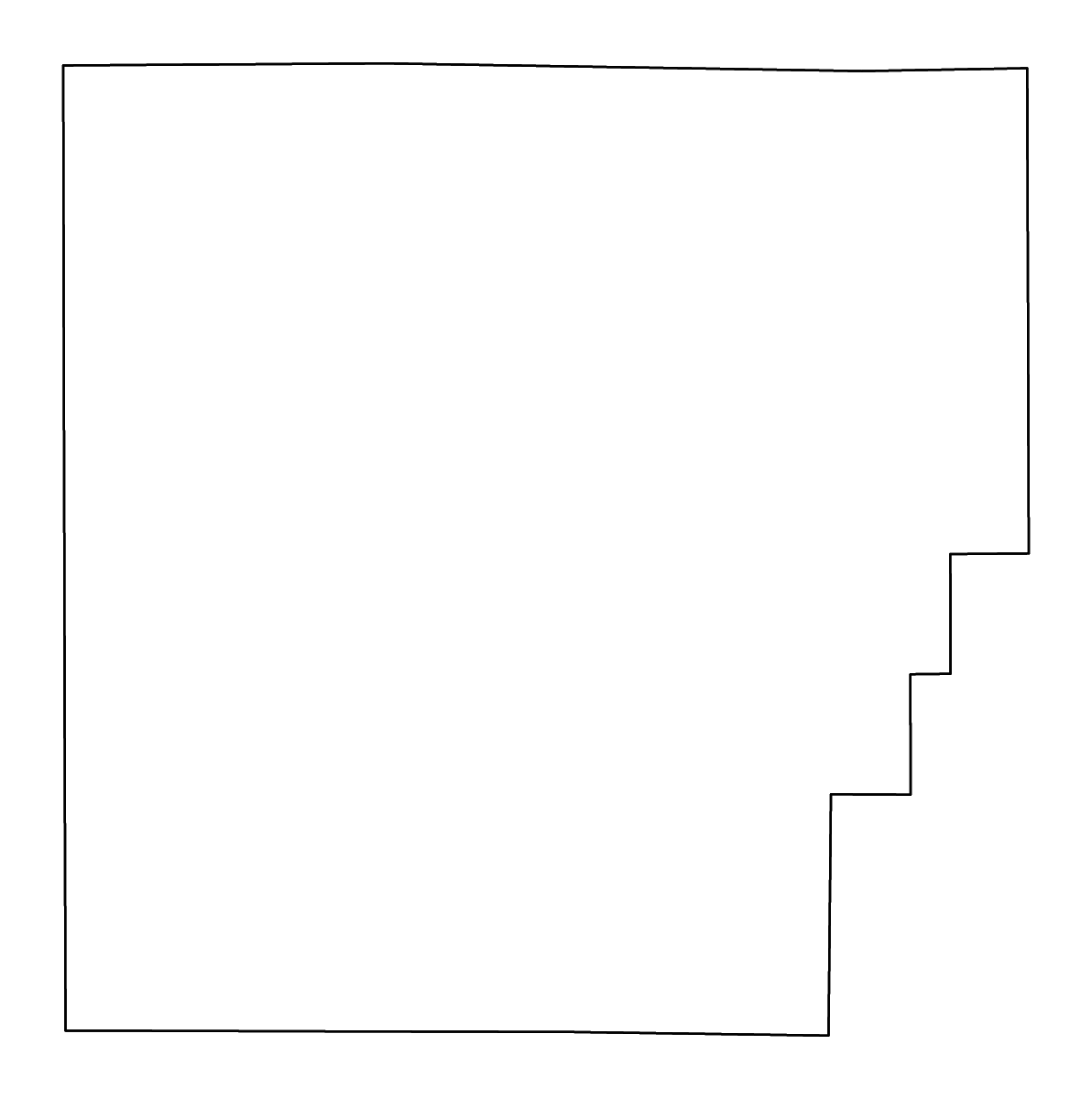 Mapa de contorno de Hancock, Ohio con ríos.