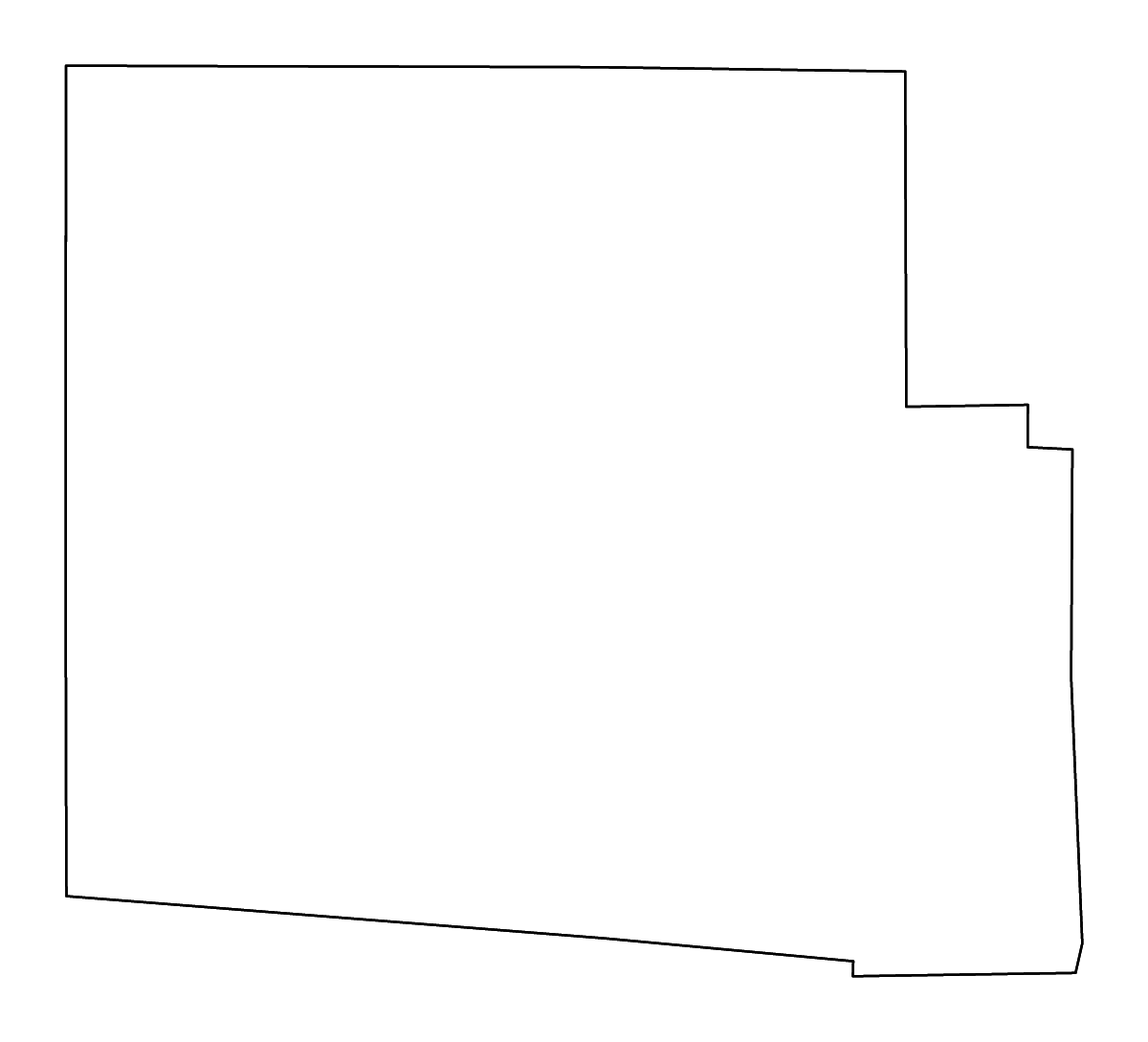 Mapa de contorno de Hardin, Ohio con ríos.