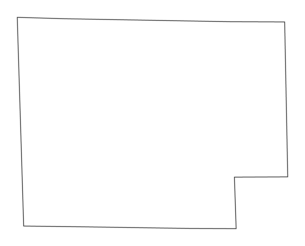 Mapa de contorno de Huron, Ohio.