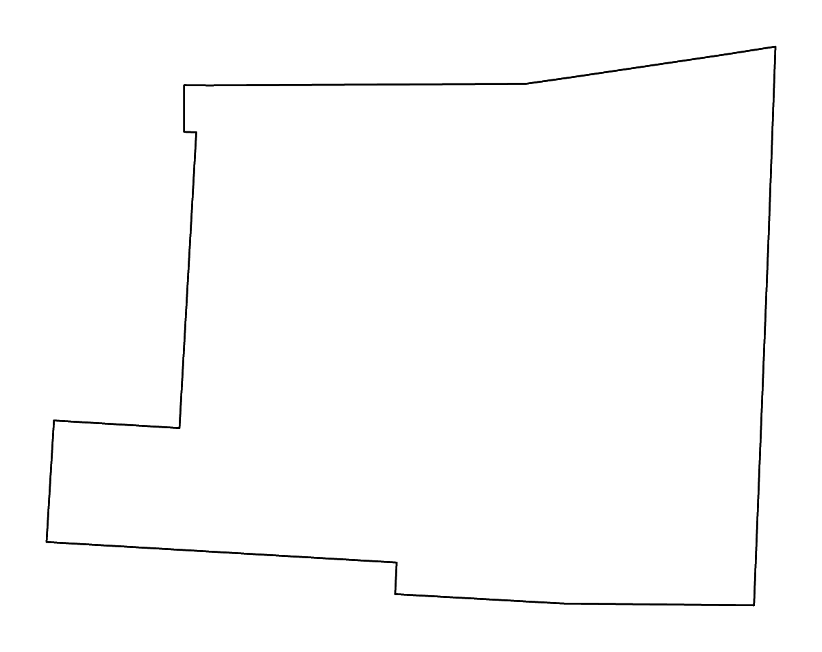 Carte de contour de Knox, Ohio avec rivières.