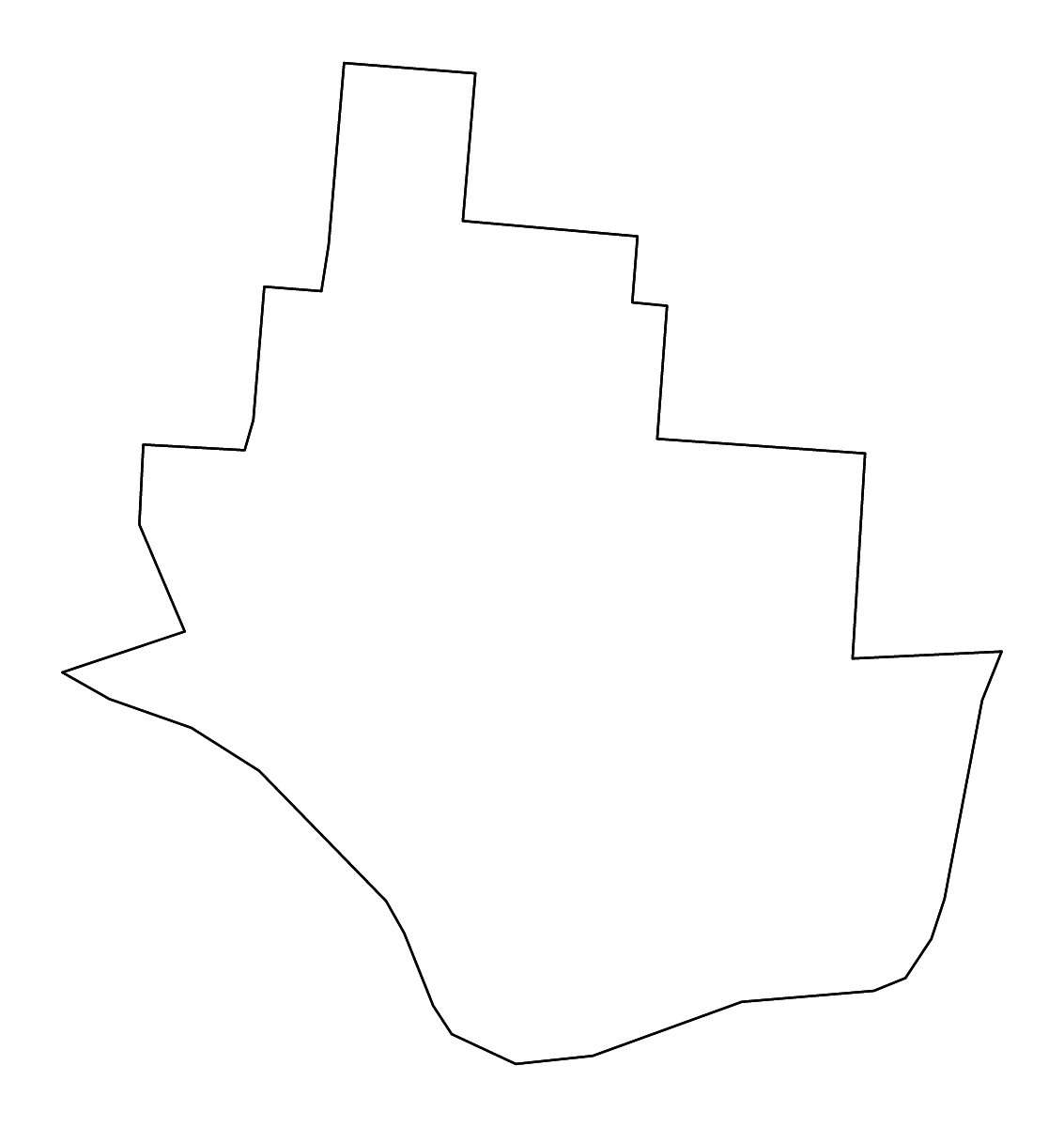 Mapa de contorno de Lawrence, Ohio con ríos.