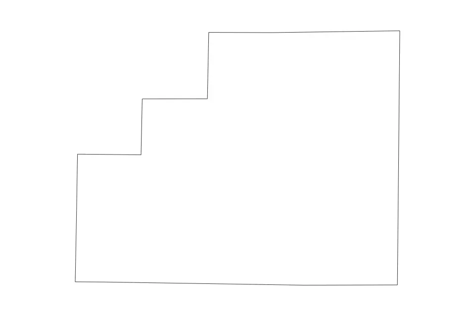 Mapa de Medina, Ohio de tipo contorno para América del Norte, con contorno con límites limpios.