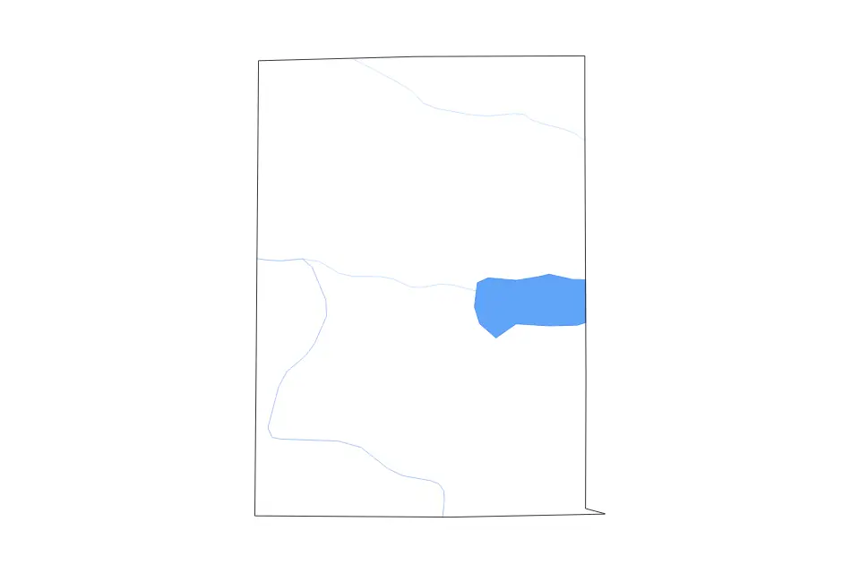 Carte de Mercer, Ohio de type contour, lacs et rivières pour Amérique du Nord, montrant contour, lacs et rivières avec des éléments hydrographiques comme Grand Lake-Saint Marys.