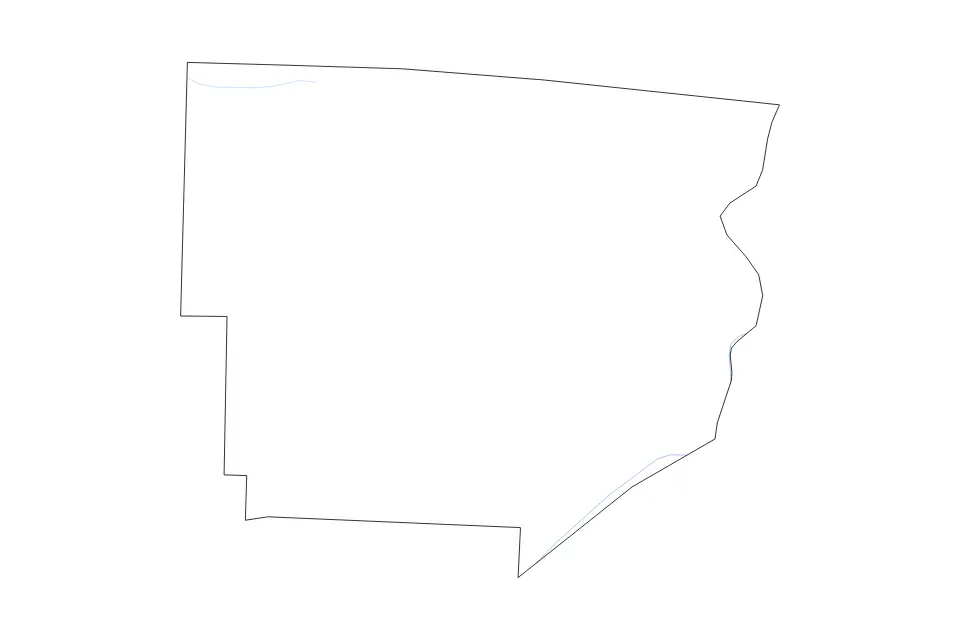 Mapa de Monroe, Ohio de tipo contorno y ríos para América del Norte, con contorno y ríos con límites limpios.