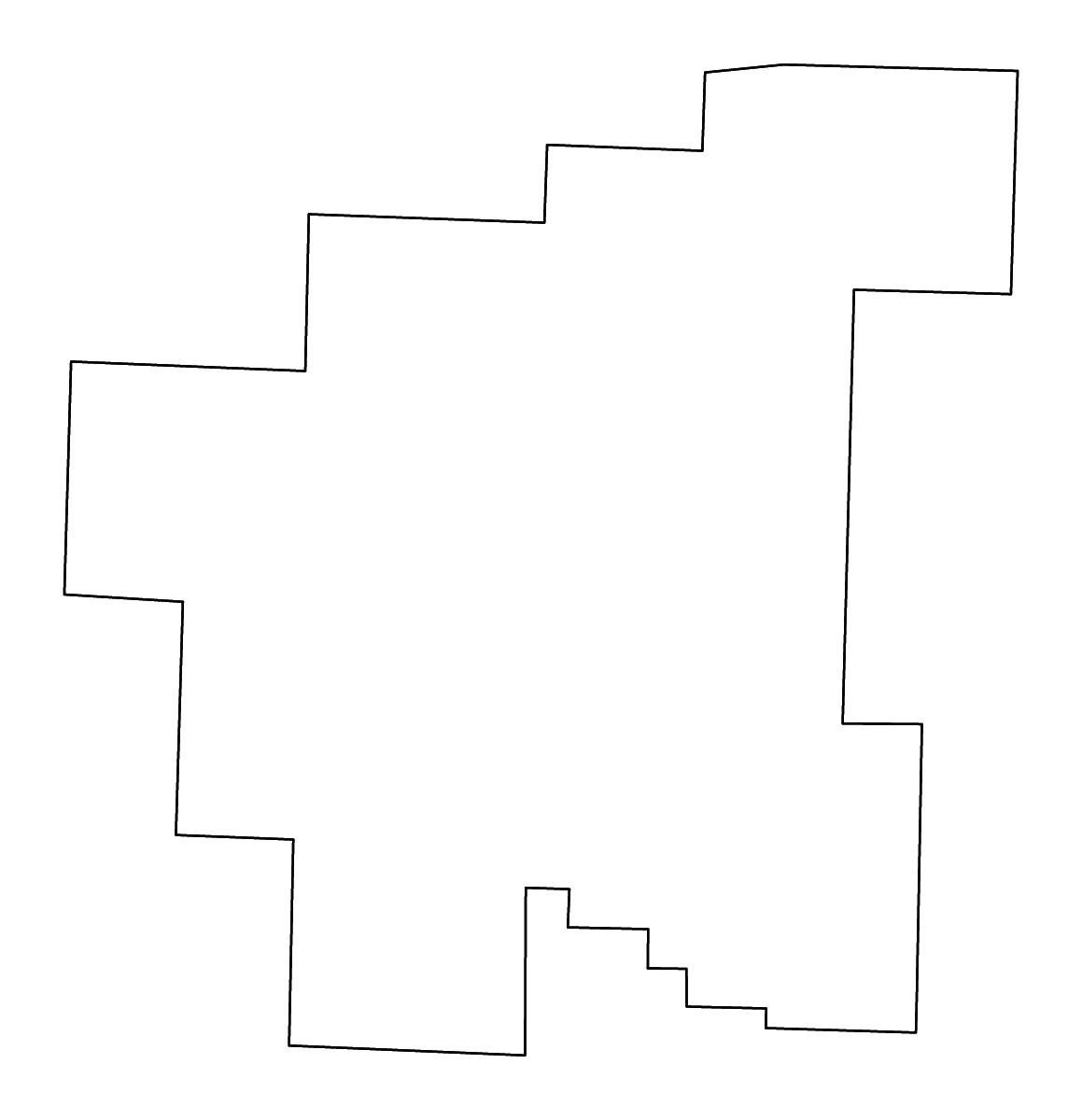 Carte de contour de Noble, Ohio avec rivières.