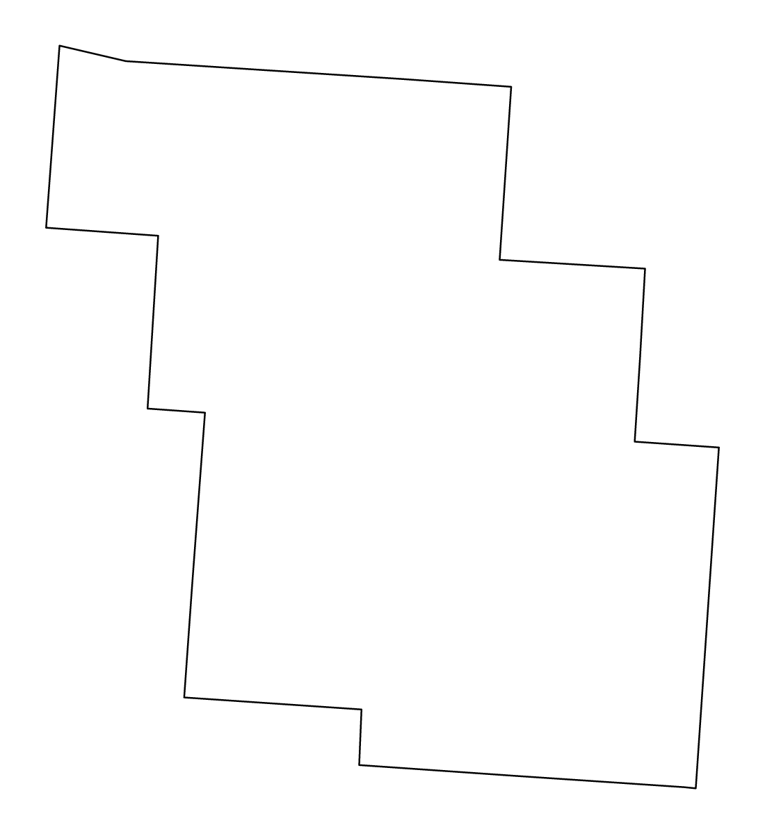 Mapa de contorno de Perry, Ohio.