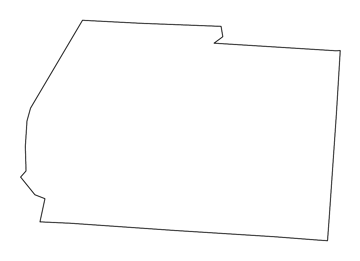 Mapa de contorno de Ross, Ohio con ríos.
