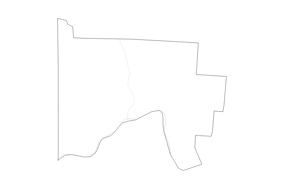 Carte de Scioto, Ohio de type contour et rivières pour Amérique du Nord, montrant contour et rivières avec des limites nettes.