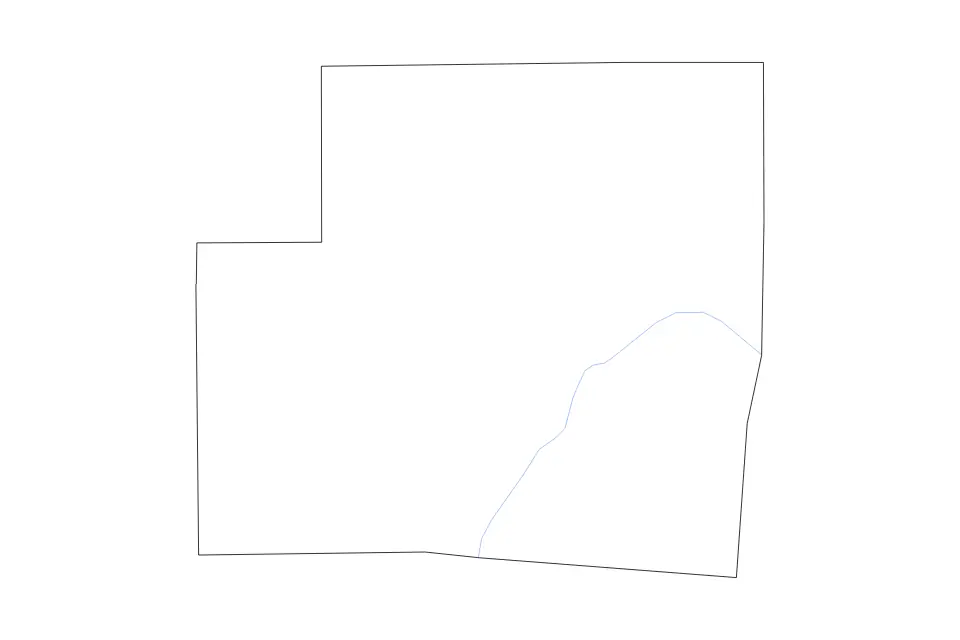 Carte de Shelby, Ohio de type contour et rivières pour Amérique du Nord, montrant contour et rivières avec des limites nettes.