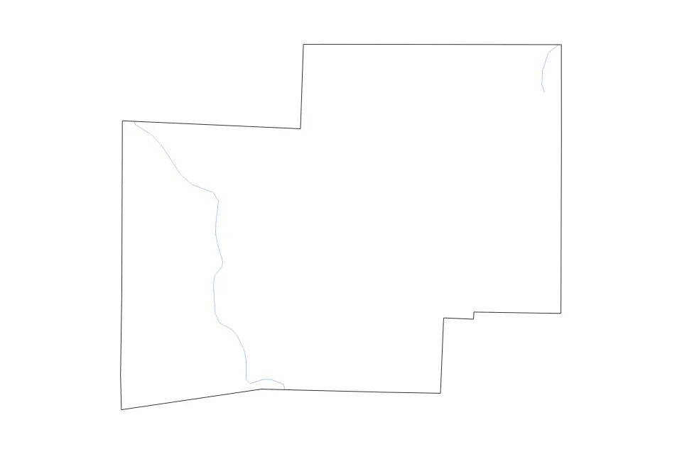 Carte de Stark, Ohio de type contour et rivières pour Amérique du Nord, montrant contour et rivières avec des limites nettes.
