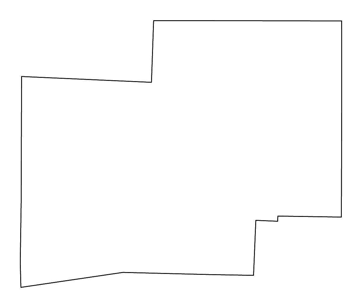 Mapa de contorno de Stark, Ohio con ríos.