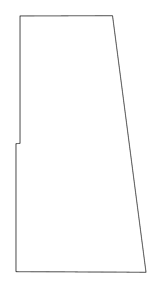 Mapa de contorno de Adair, Oklahoma con ríos.