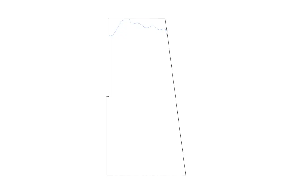 Carte de Adair, Oklahoma de type contour et rivières pour Amérique du Nord, montrant contour et rivières avec des limites nettes.