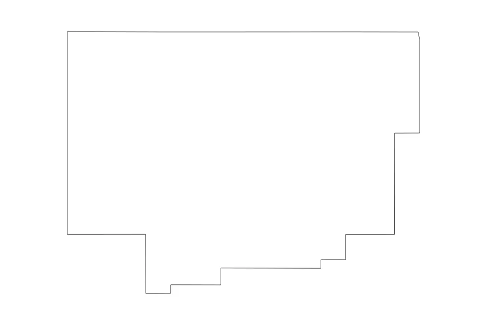 Outline map of Comanche County, Oklahoma with subdivision borders.