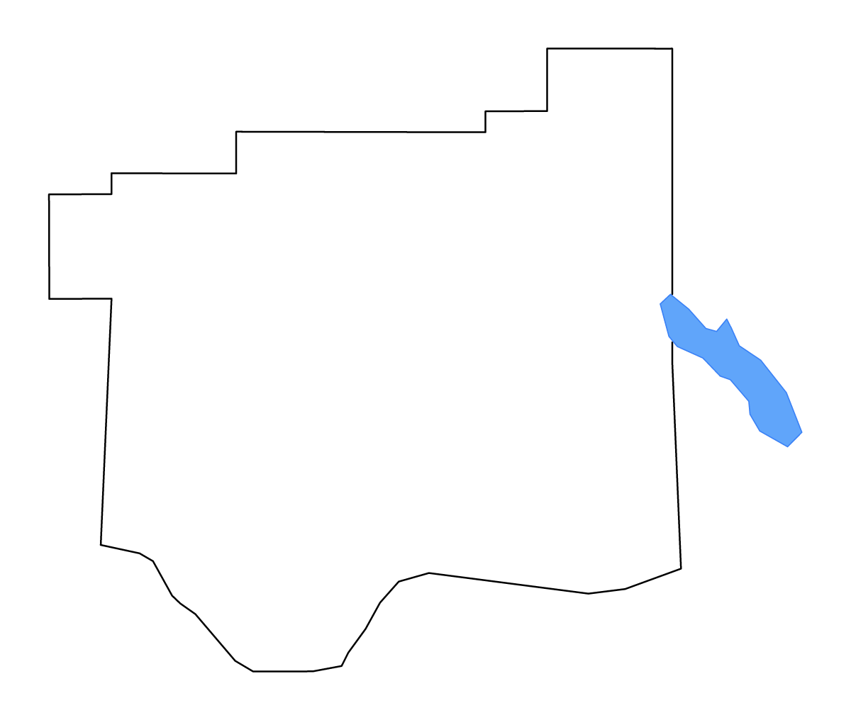 Carte de contour de Cotton, Oklahoma avec lacs et rivières.