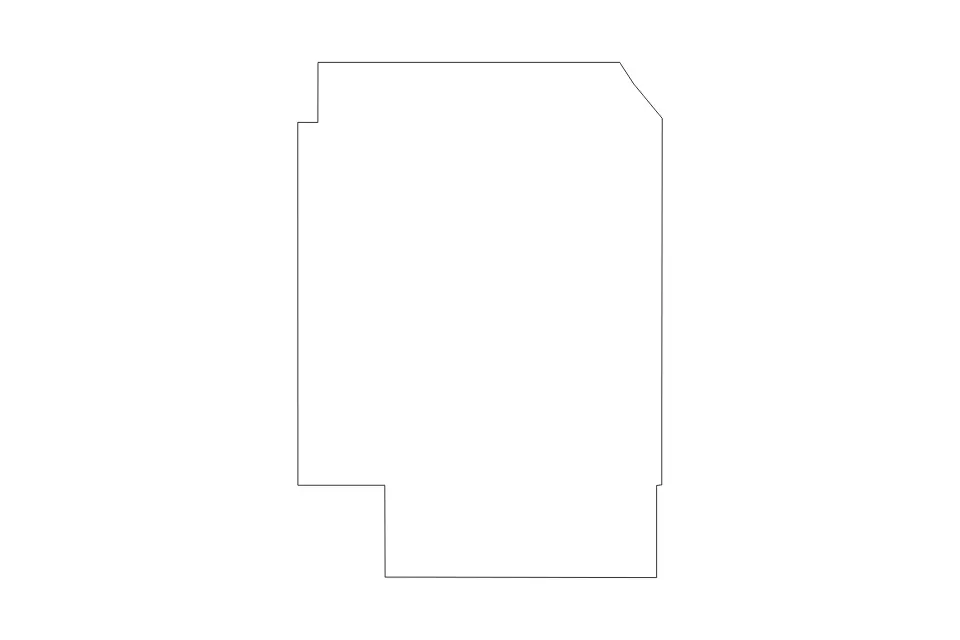 Outline map of Craig County, Oklahoma with subdivision borders.