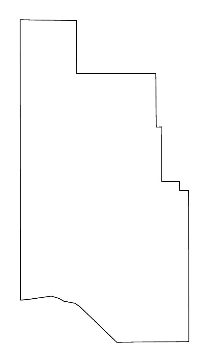 Mapa de contorno de Harmon, Oklahoma con ríos.