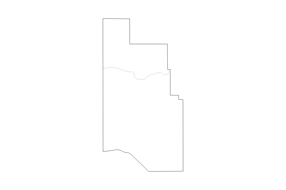 Mapa de Harmon, Oklahoma de tipo contorno y ríos para América del Norte, con contorno y ríos con límites limpios.