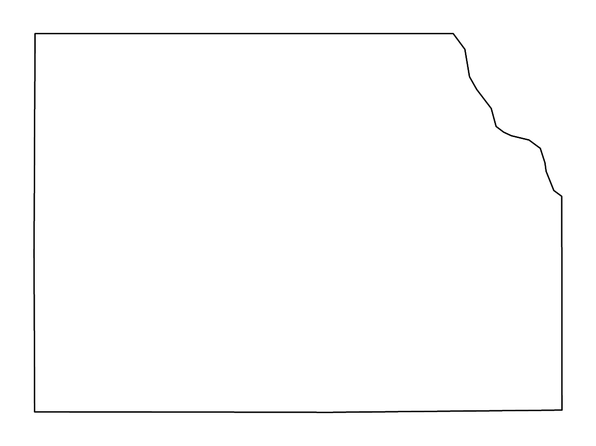 Mapa de contorno de Harper, Oklahoma con ríos.