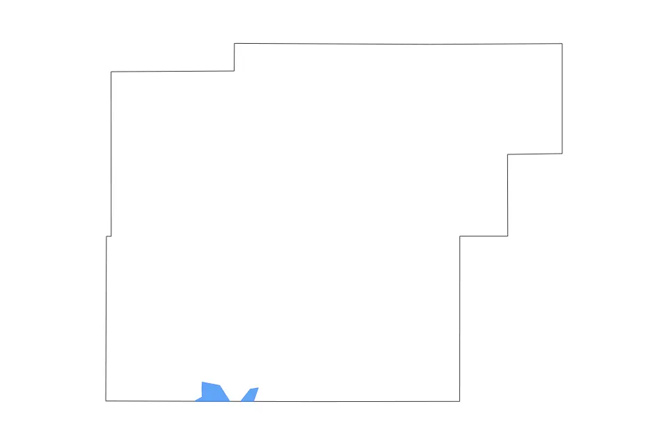 Mapa de Latimer, Oklahoma de tipo contorno y lagos para América del Norte, con contorno y lagos con elementos de agua como Sardis Lake.