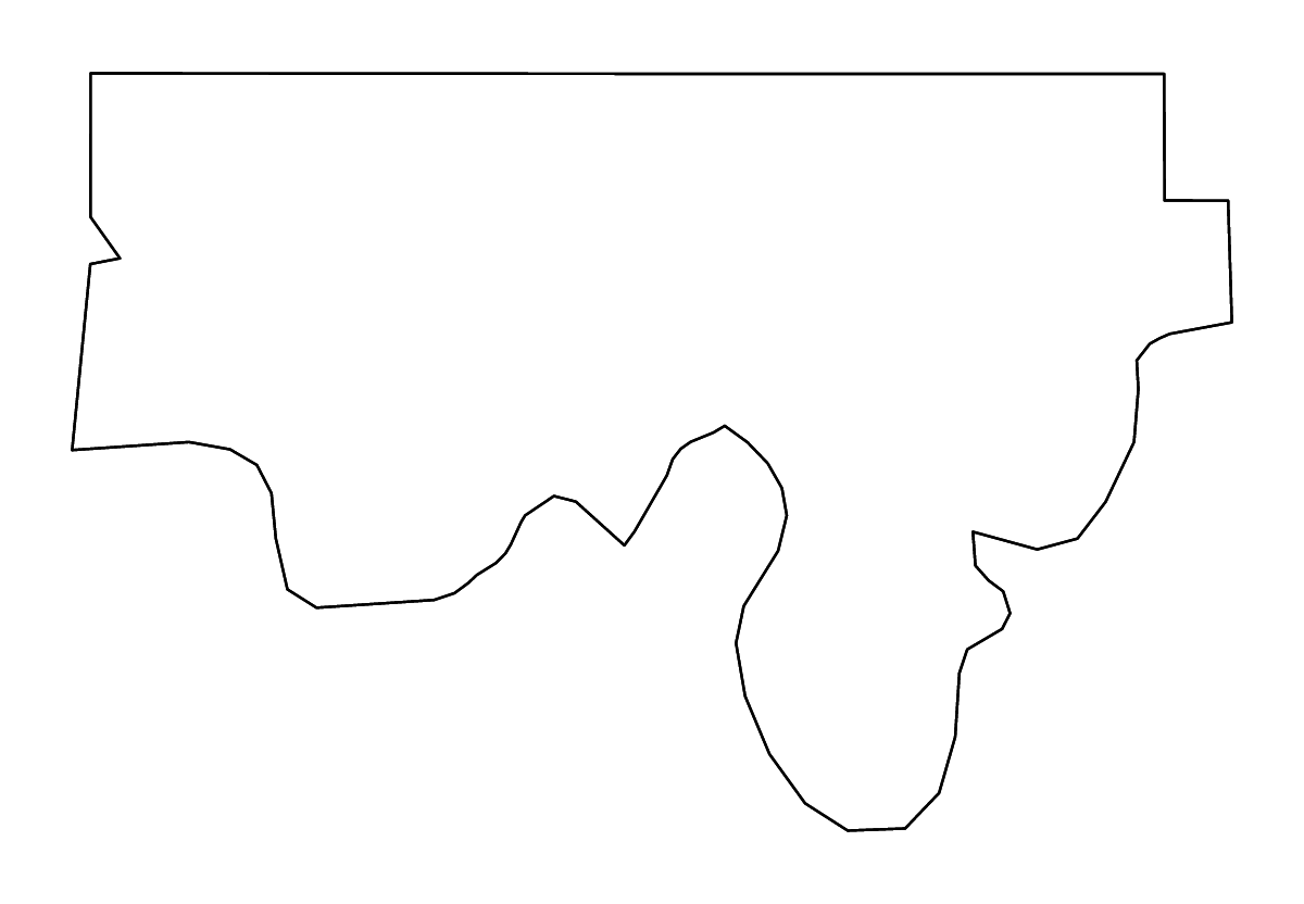Carte de contour de Love, Oklahoma avec rivières.