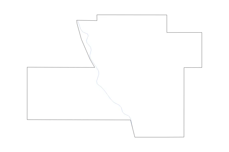 Mapa de Murray, Oklahoma de tipo contorno y ríos para América del Norte, con contorno y ríos con límites limpios.