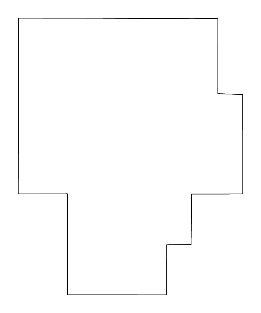 Carte de contour de Okmulgee, Oklahoma avec rivières.
