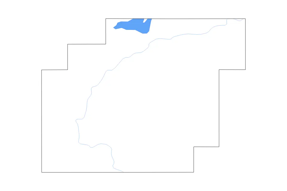Carte de Pushmataha, Oklahoma de type contour, lacs et rivières pour Amérique du Nord, montrant contour, lacs et rivières avec des éléments hydrographiques comme Sardis Lake.