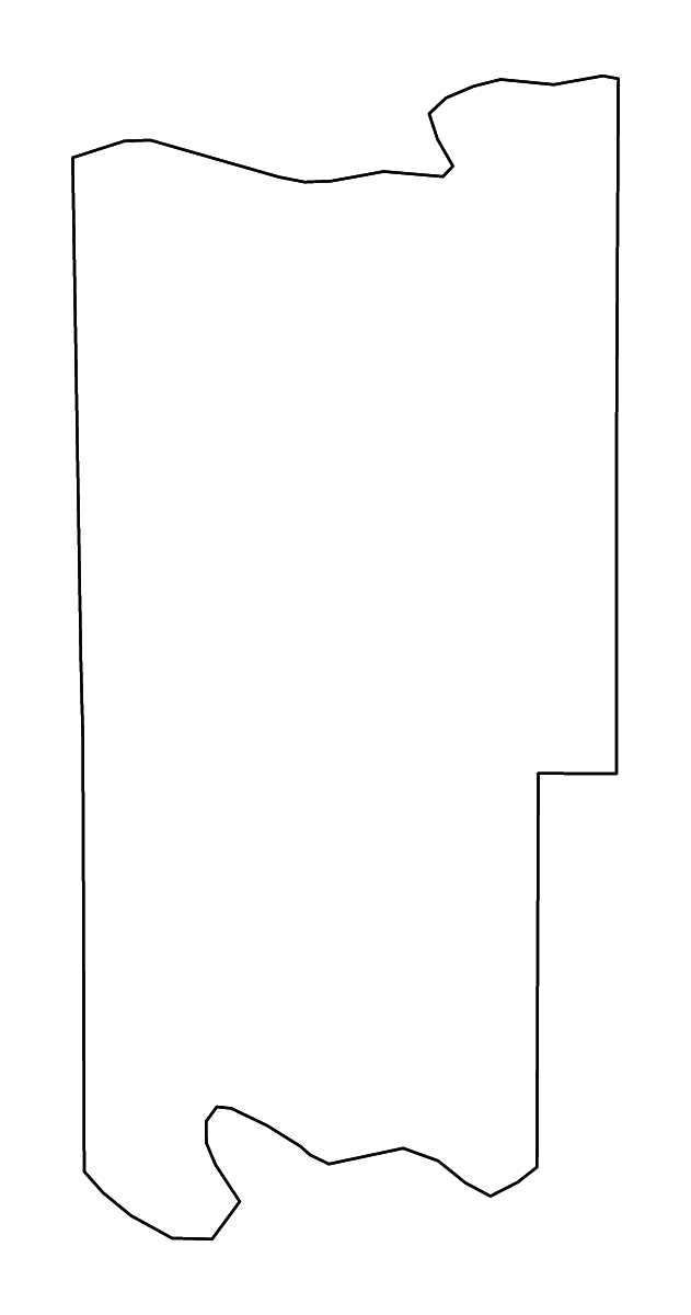 Carte de contour de Seminole, Oklahoma avec rivières.