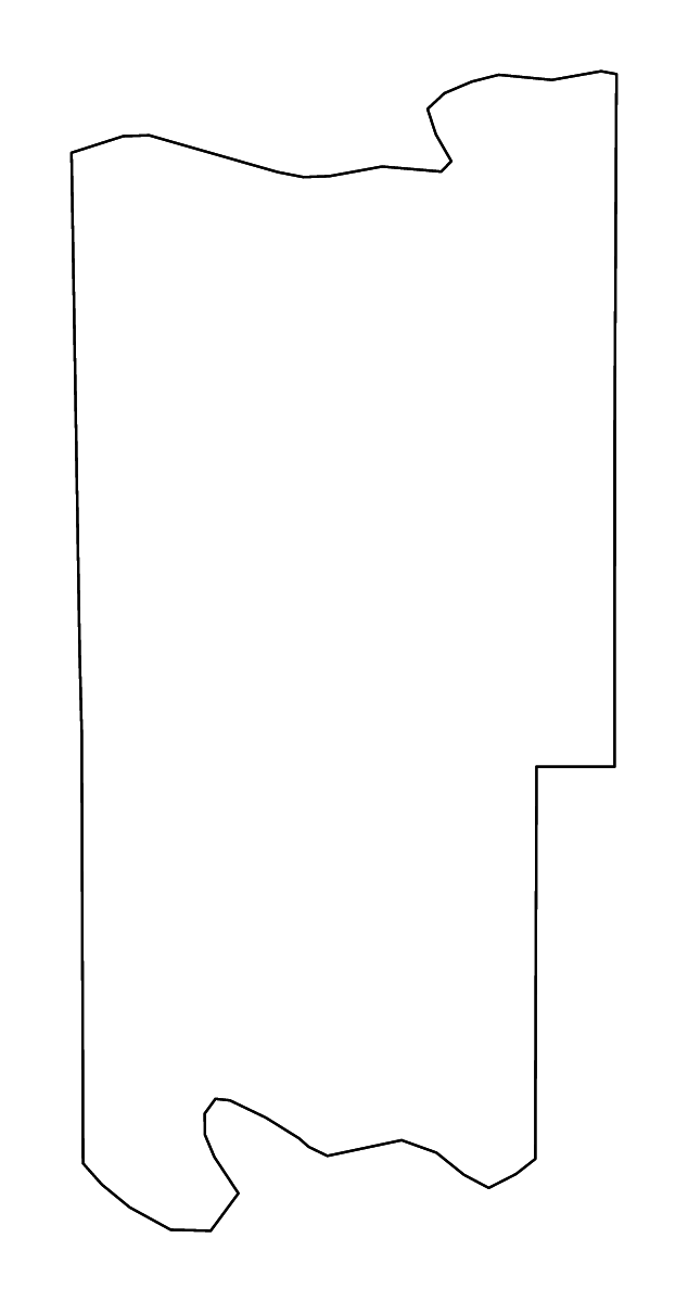 Mapa de contorno de Seminole, Oklahoma con ríos.