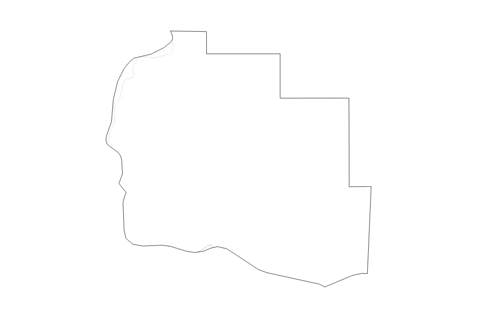 Carte de Tillman, Oklahoma de type contour et rivières pour Amérique du Nord, montrant contour et rivières avec des limites nettes.