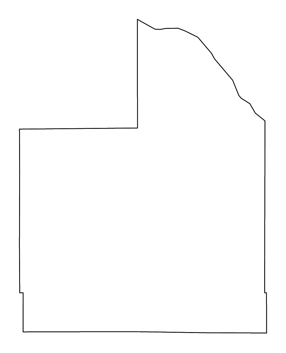 Mapa de contorno de Woodward, Oklahoma con ríos.